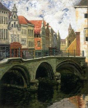 Louis Dewis Bridge in Bruges